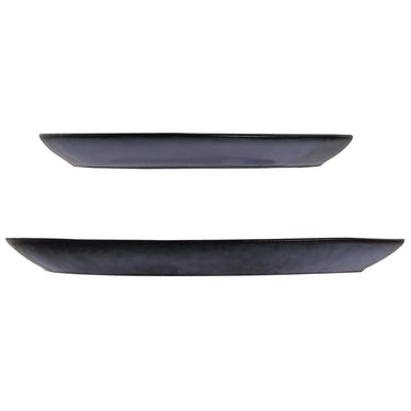 2 Piece Stoneware Entree & Dinner Plate Set